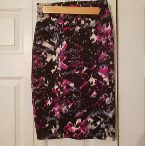 Floral pencil skirt
